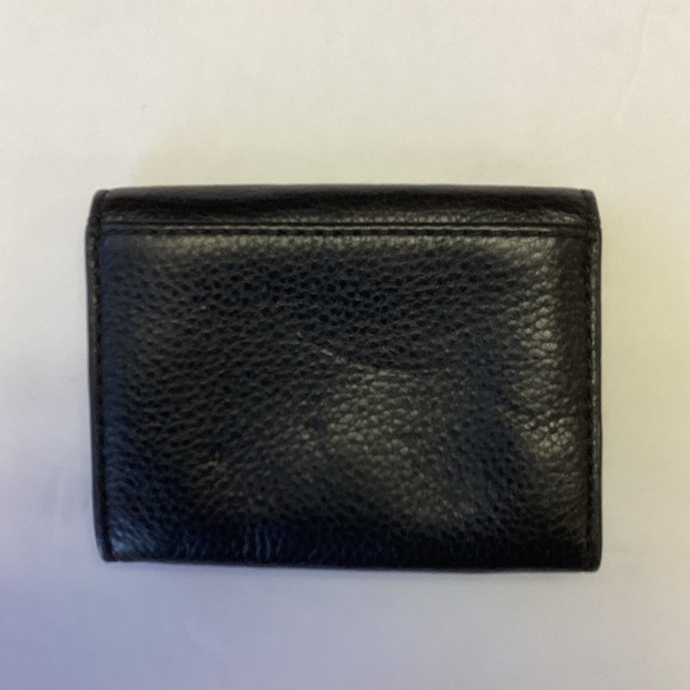 Michael Kors Black Pebbled Leather Card Holder - Picture 2 of 7